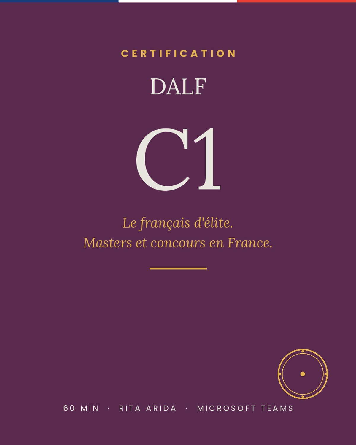 Parcours Avancé - Certification DALF C1