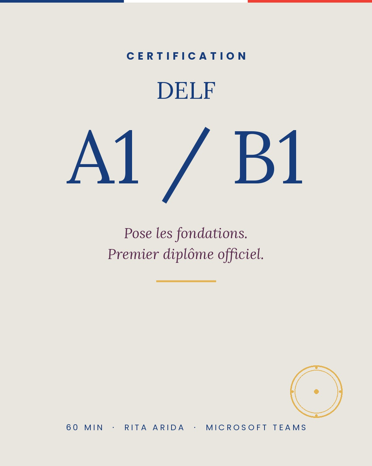 Parcours Débutant - Certification DELF A1/B1