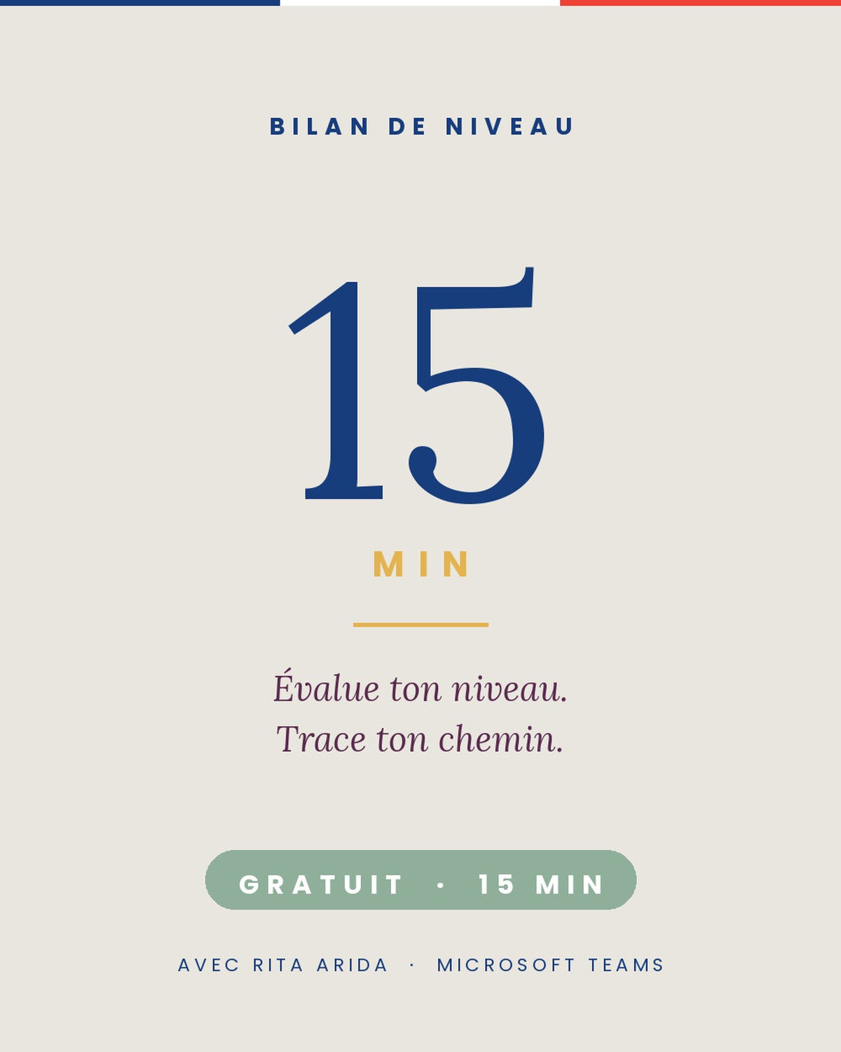 Appel Découverte Gratuit - Évaluation de niveau 15 min